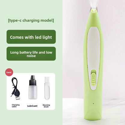Rechargeable Pet Grooming Trimmer with LED Light