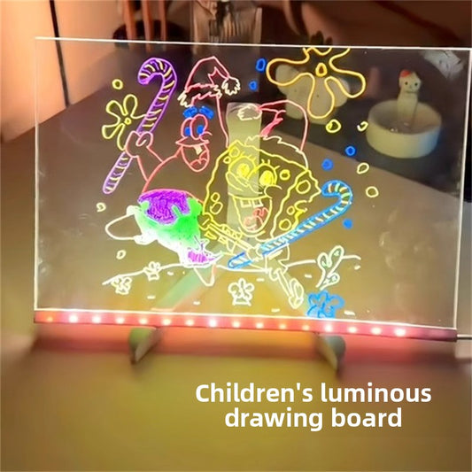 Acrylic Luminous Drawing Board with Stand