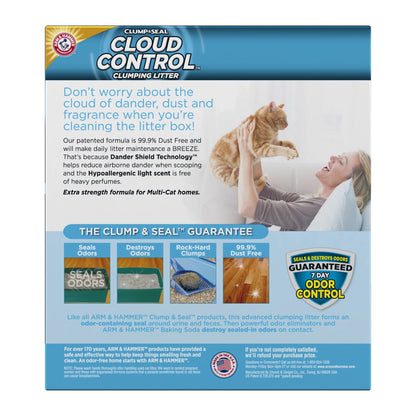 Cloud Control Multi-Cat Clumping Cat Litter with Hypoallergenic Light Scent, 28 Lb