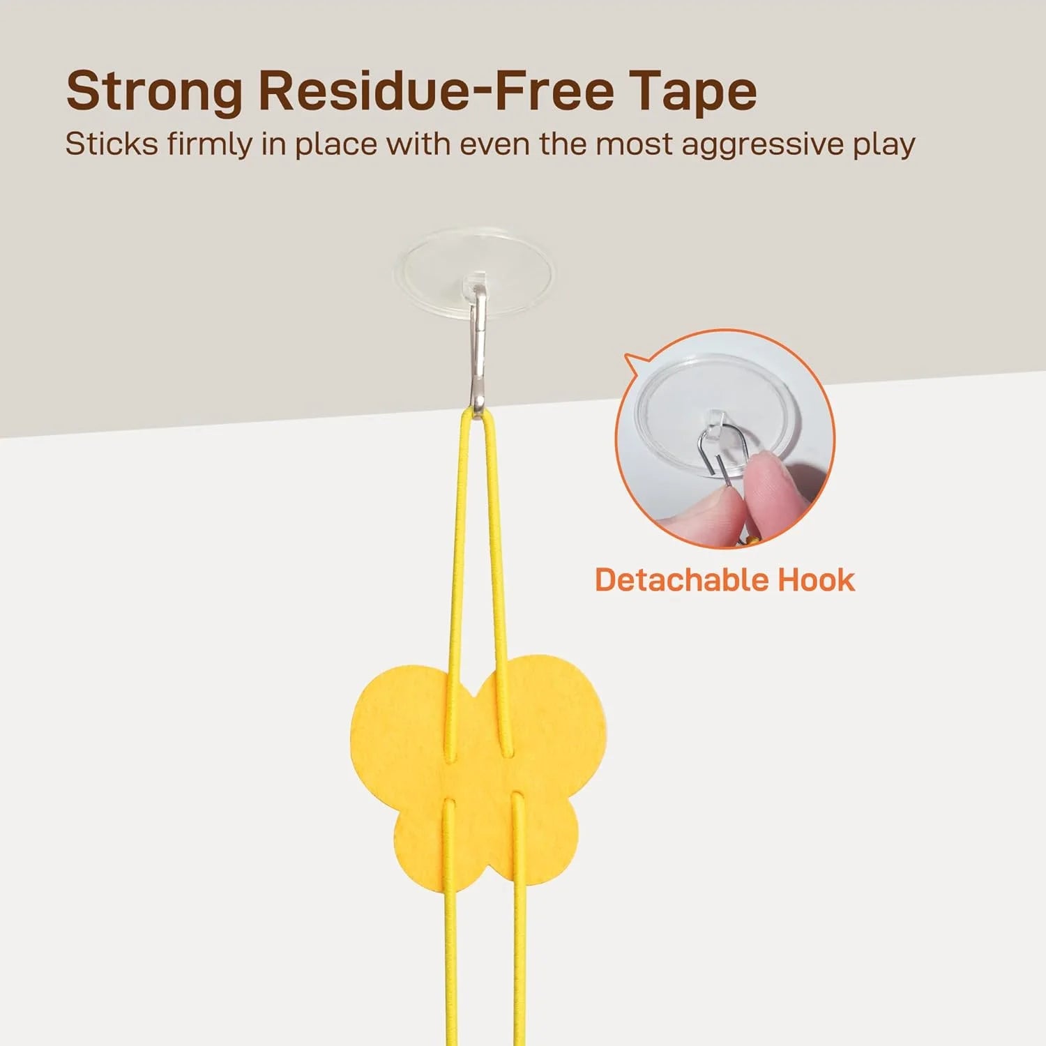 6 Pack Retractable Cat Toys with Bell, Multicolor Catnip Hanging Toys for Cat, Kitty, Kitten