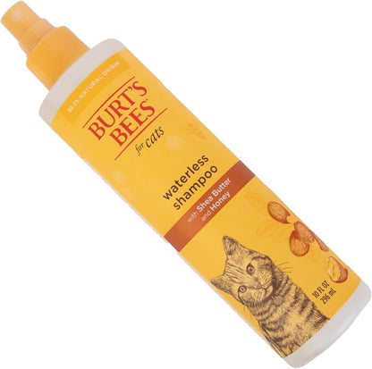 for Pets Waterless Cat Shampoo for Cats with Shea Butter and Honey - a No Rinse Dry Kitten Shampoo, Gentle Cat Grooming Supplies for Pet Cleaning, Kittens & Indoor Cats, 10 Fl Oz
