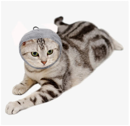 Cat anti - Bite Face Mask - Transparent & Breathable Cat Muzzle for Grooming