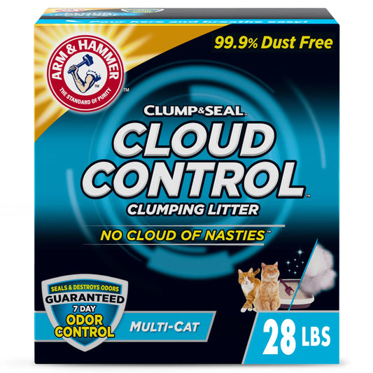 Cloud Control Multi-Cat Clumping Cat Litter with Hypoallergenic Light Scent, 28 Lb