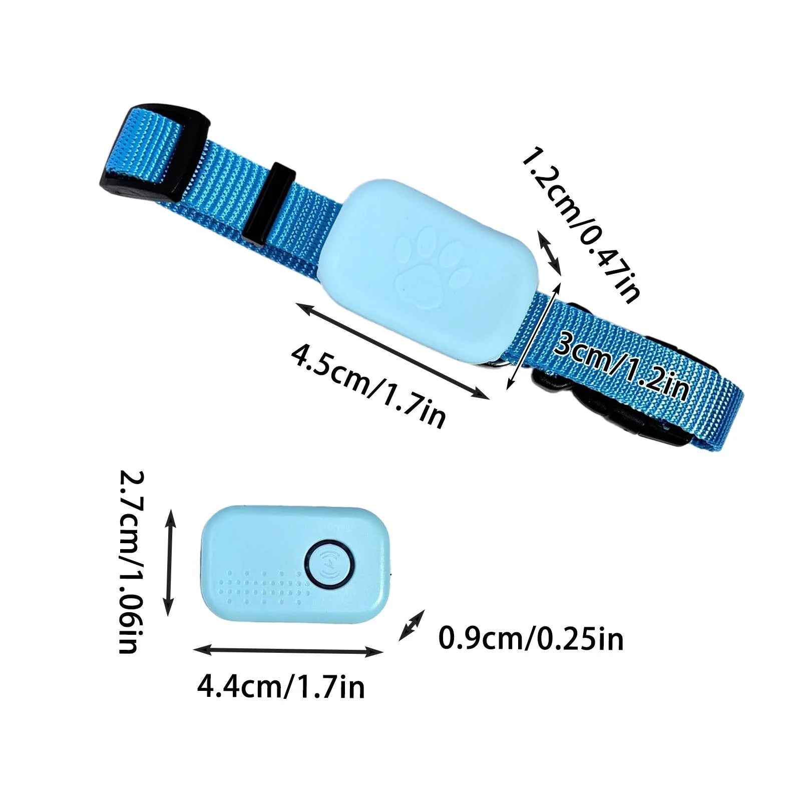 GPS Cat Tracker, Unlimited Range Waterproof Cat Tracker GPS Collar, Helps Locate Your Cat, for Kittens, No Monthly Fees, for Apple Find (Compatible with Ios/Android),Pk