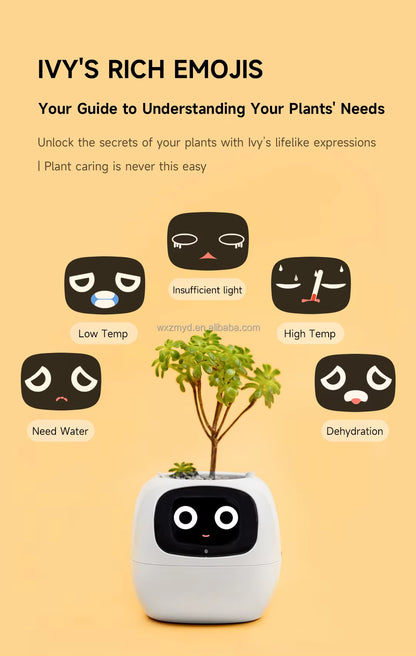 AI Planter with Gesture Interaction Gardening Smart Home Device Real Time Water Monitoring Intelligent Smart Pots Planters