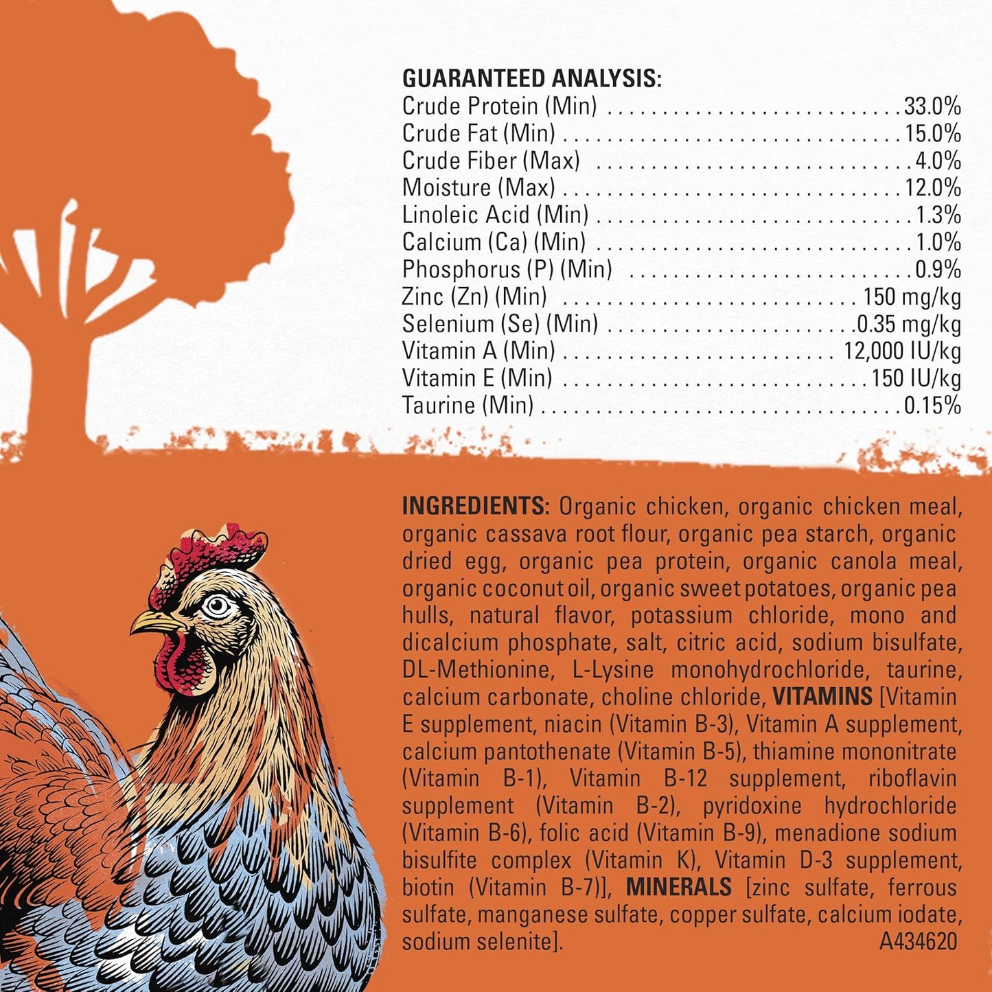 Purina High Protein Adult Dry Cat Food, Organic Chicken, Egg & Sweet Potato Recipe - 12 Lb. Bag